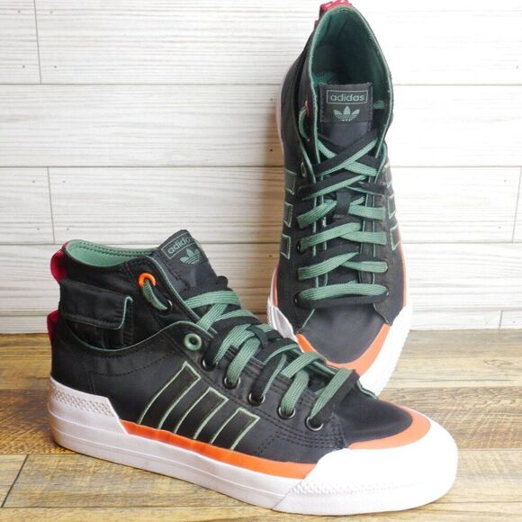 adidas Originals Other - Adidas Originals Nizza Hi DL Mens Size 7.5 Black Green oxide Sneakers GZ2653
